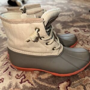 Sperry Top-Sider Women's Saltwater Emboss Wool Boot, Size 6- Dark Grey